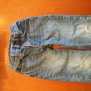 Gap Kids straight-fit, 5 Regular, distressed blue jeans Boys Girls Unisex